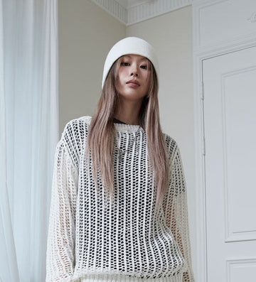 acrylic short beanie